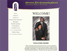 Tablet Screenshot of christianlifecommunitychurch.org
